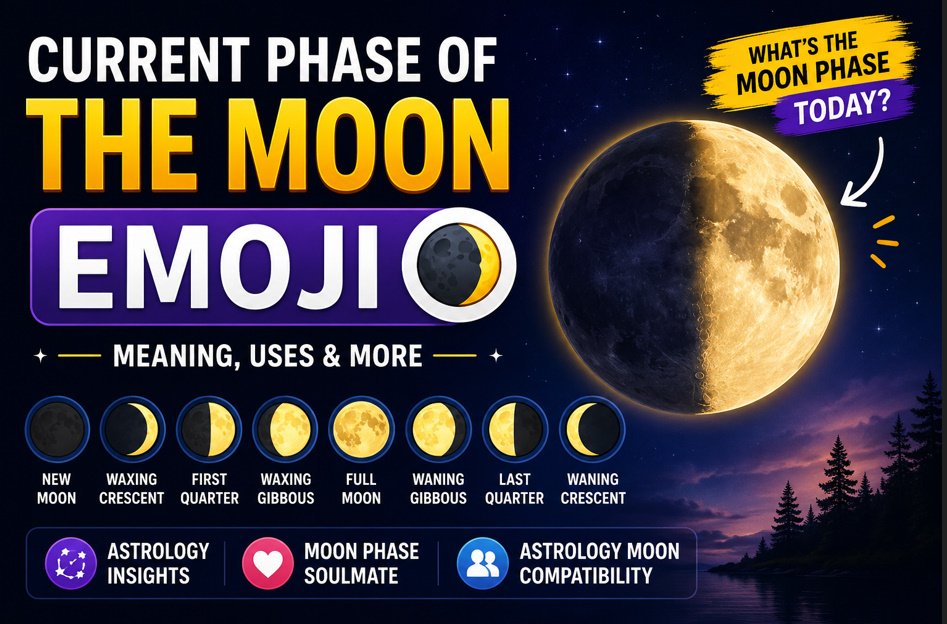 Current Phase of the Moon Emoji