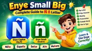 N Nye: Enye Small, Enye Big, Ñ Letter Meaning and Uses