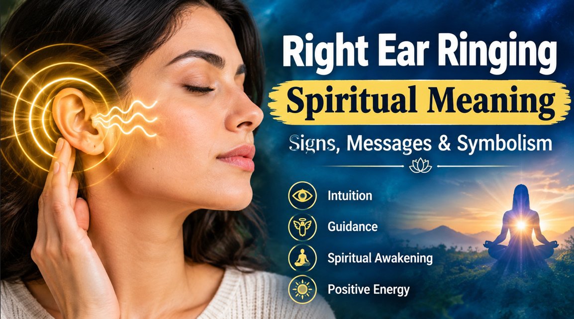 Right ear ringing spiritual meaning