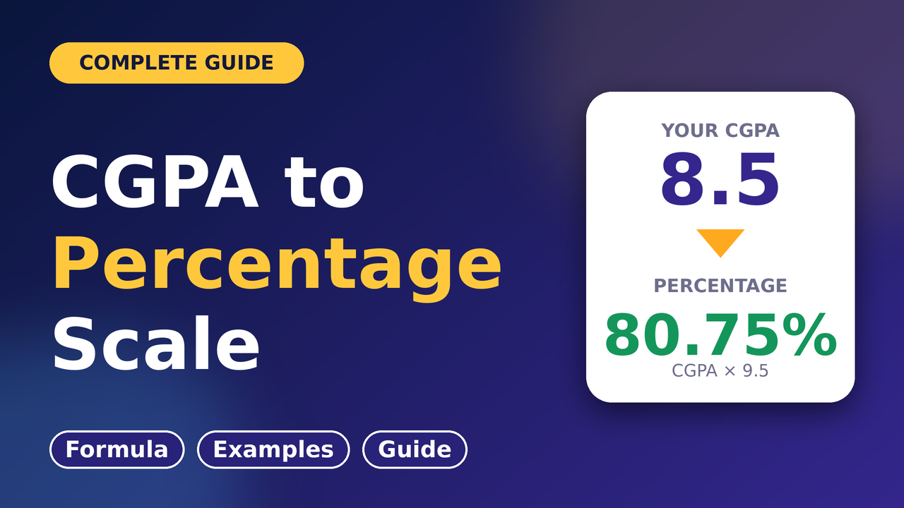 How to Use CGPA to Percentage Scale